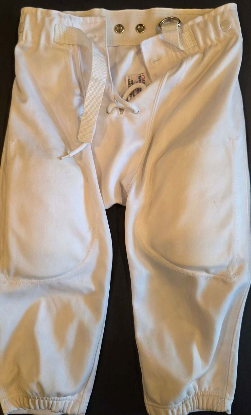Champro Youth White Football Pants Size Medium Integrated Padded Practice Pants
